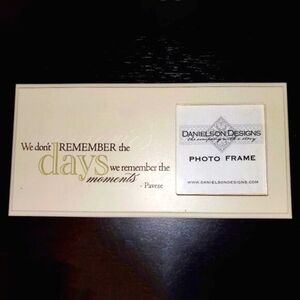 Danielson Designs Maude & Dotty Photo Frame with Pavese Quote, New